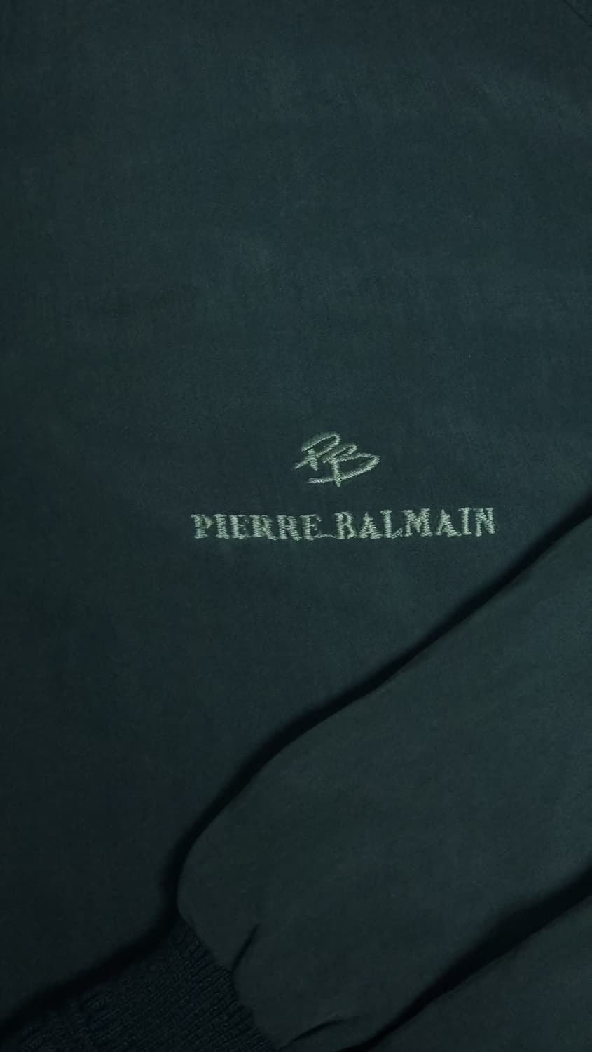 피에르 발망 90s 빈티지 올리브 그린 블루종 상품이미지3