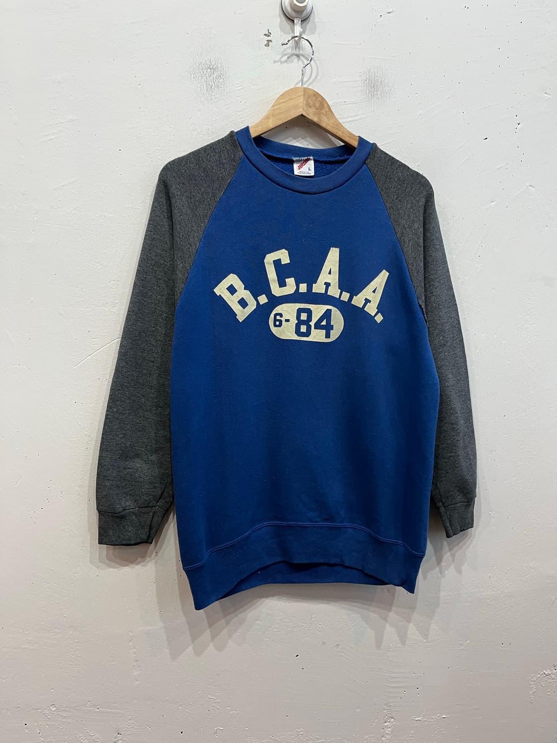 JERZEES 래글런 빈티지 맨투맨 스웻셔츠 Made in USA 상품이미지1