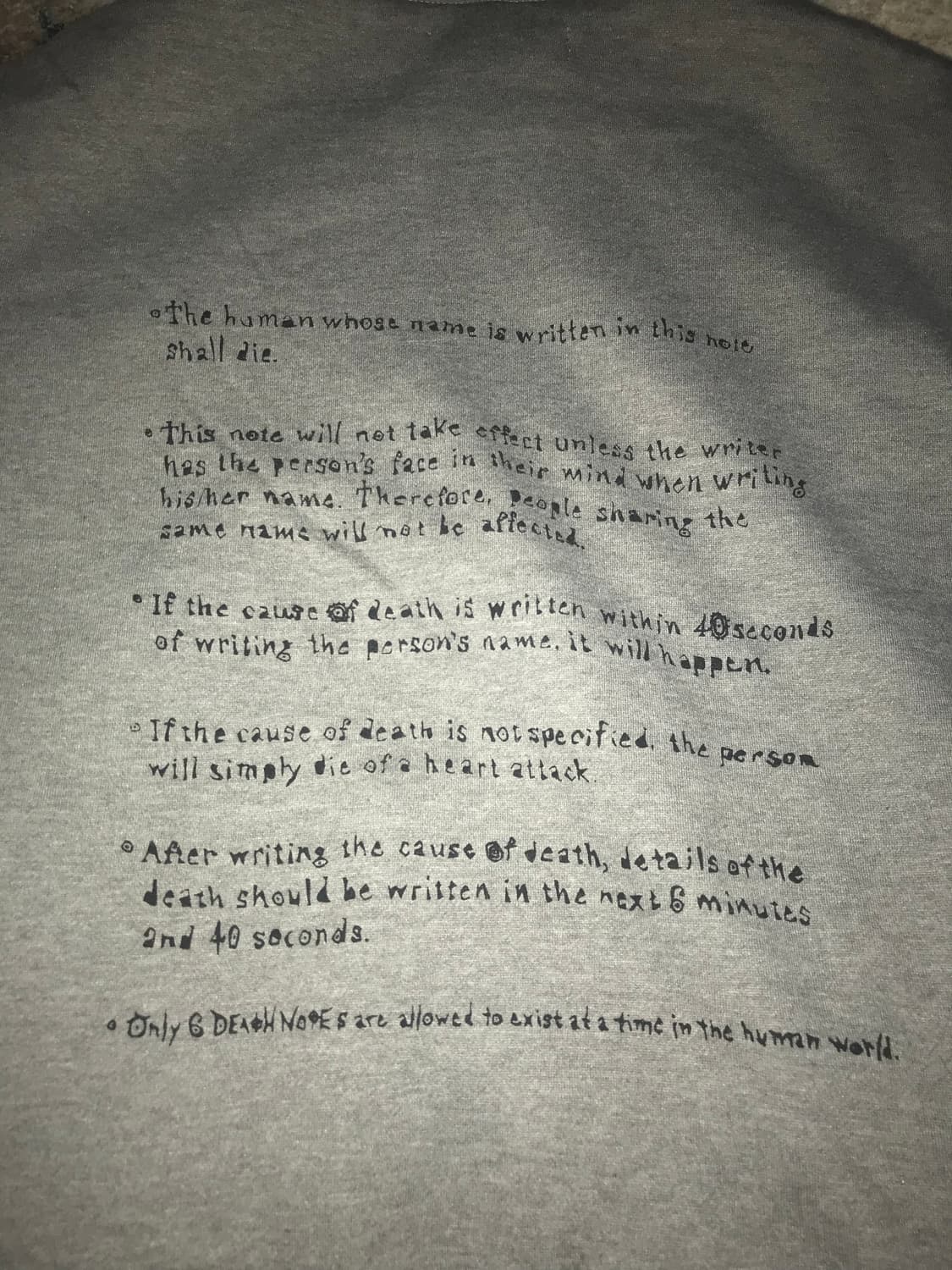 Death Note Luke Hoodie 데스노트 류크 후드 상품이미지5