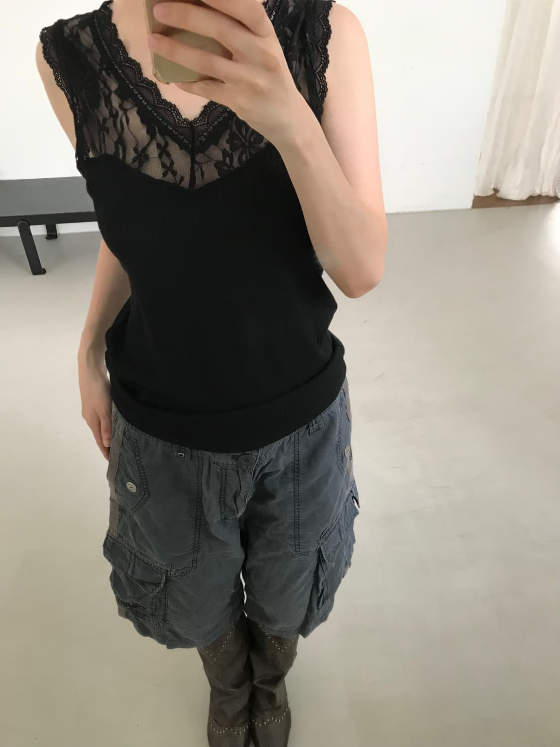 vintage lace sleeveless 상품이미지2