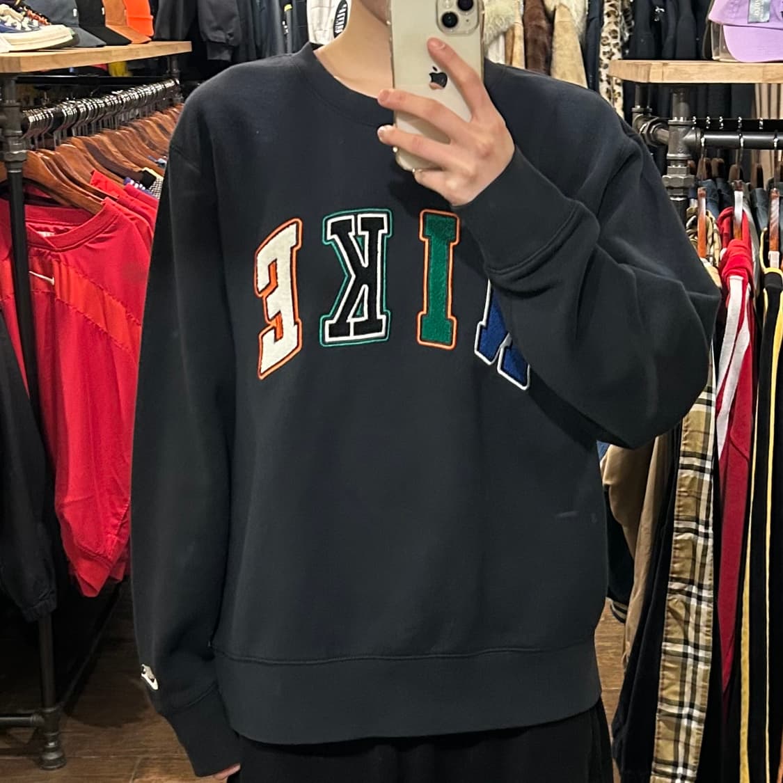 [HI] 나이키 맨투맨 네이비  상품이미지2