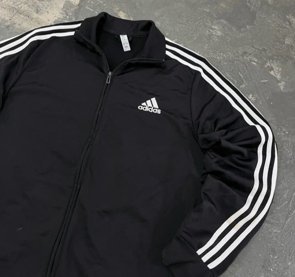 아디다스 블랙 검흰 트랙탑 져지집업 105/XL 상품이미지2