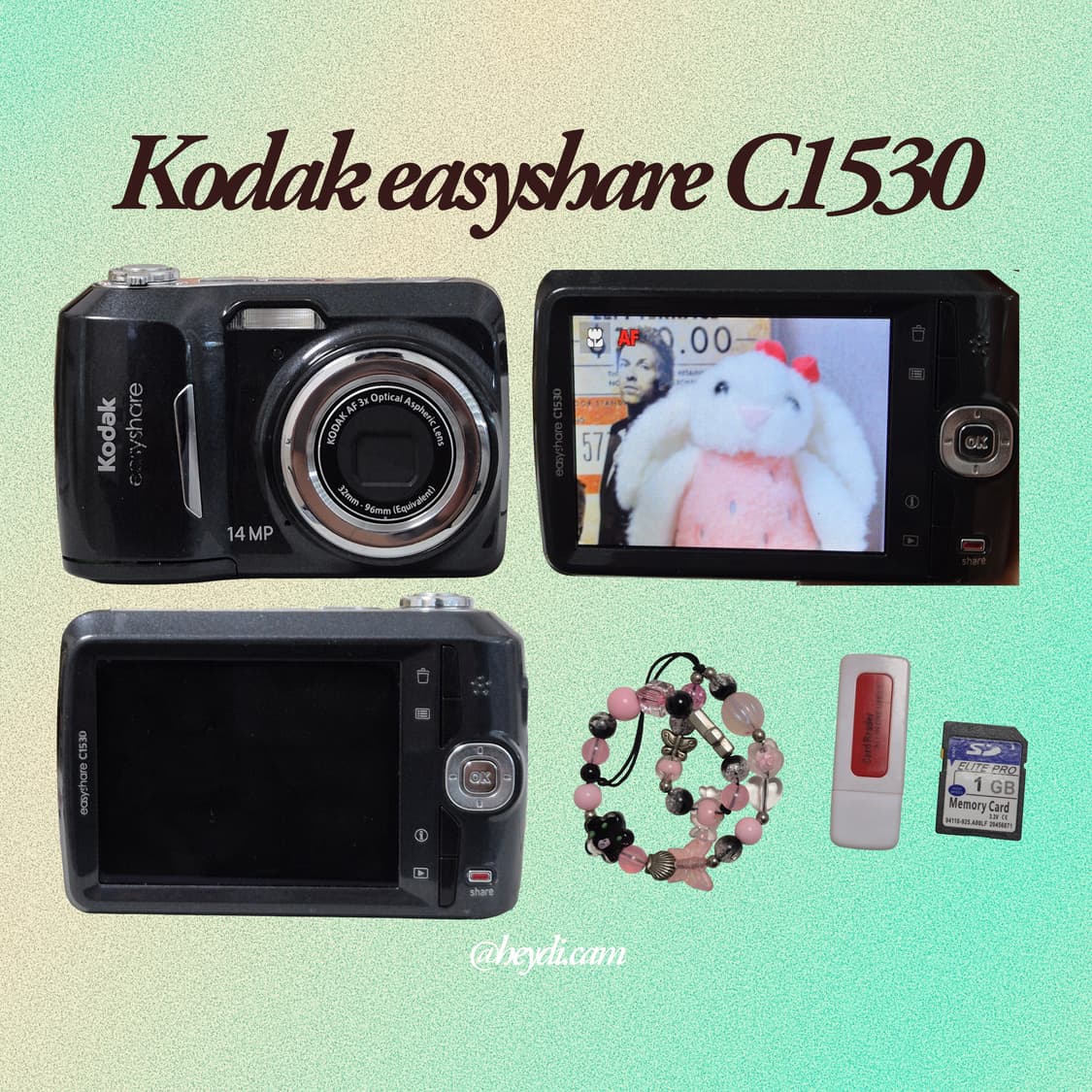 (키키 디카) Kodak easyshare C1530 블랙1 상품이미지2