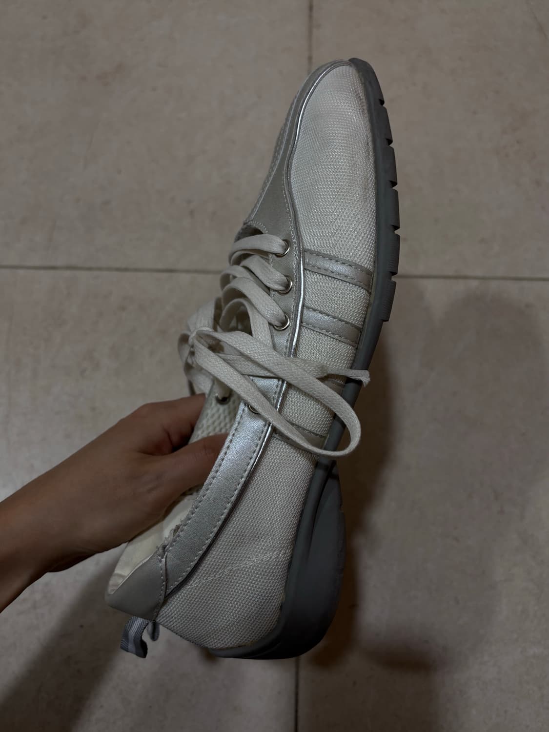 락피쉬웨더웨어 블리스 레이스업 스니커즈 크림펄 245 상품이미지3