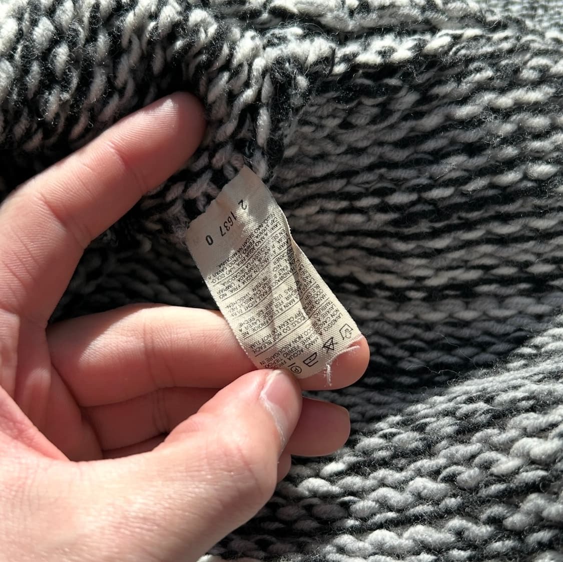 베네통 암패치 투웨이 니트 집업 상품이미지10