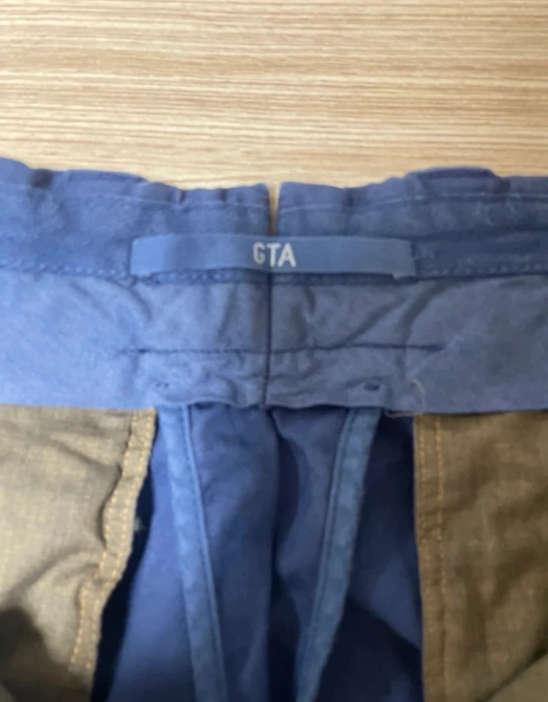 GTA 남성 네이비 슬림핏 치노 면바지 46 상품이미지3