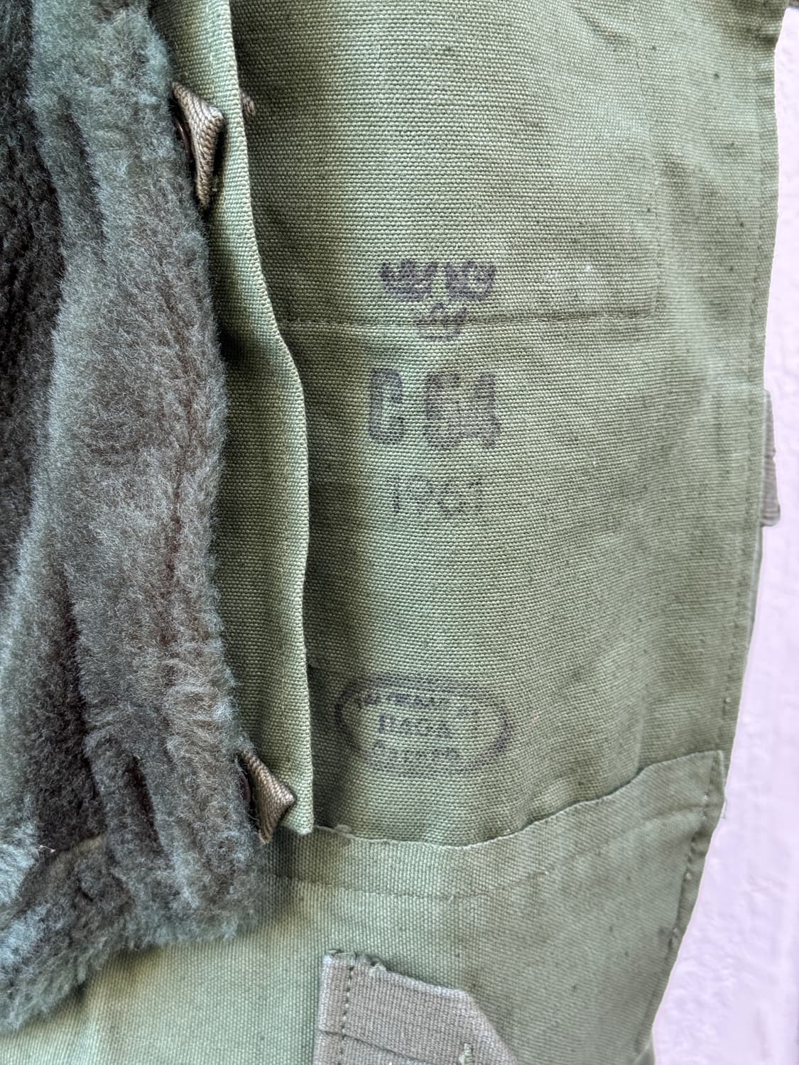 레어) 1961 스웨덴군 모터사이클 자켓 (54) 상품이미지7