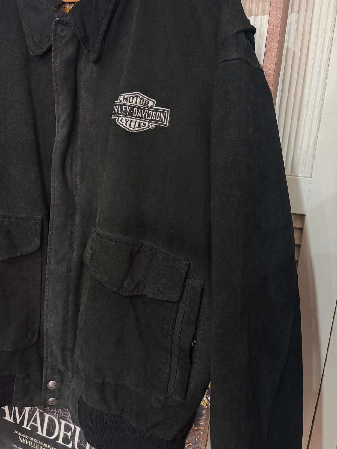 J16 할리데이비슨 피그 스웨이드 레더 자켓 2XL 상품이미지3