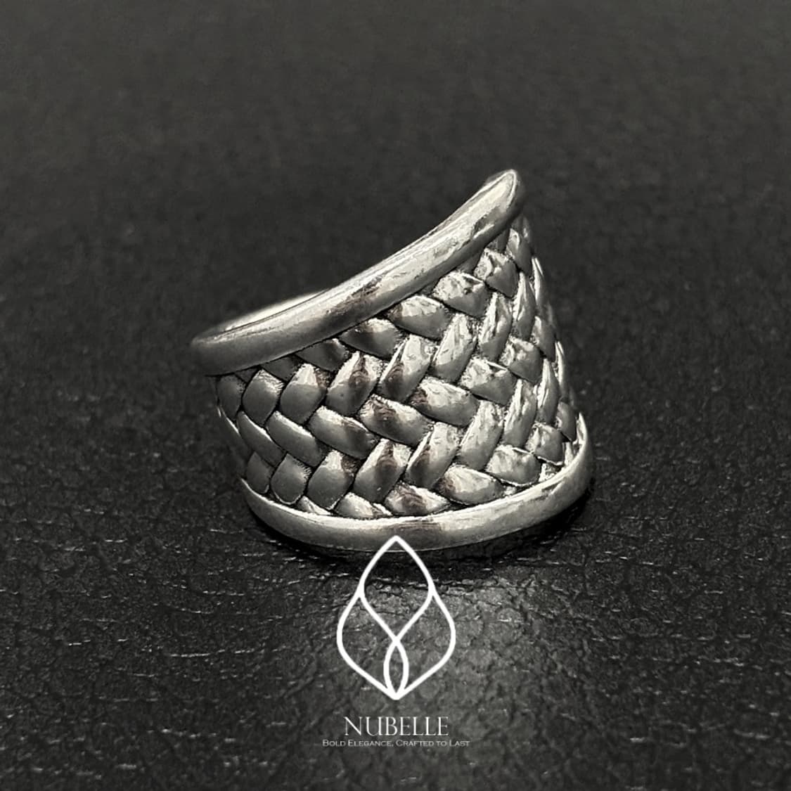 🌗 Weaving shield ring / 925실버 위빙 방패 반지 상품이미지9