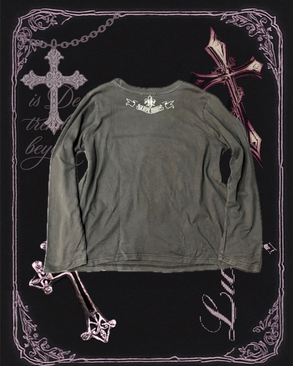 Y2K Glitter dagger Printing long sleeve 상품이미지5