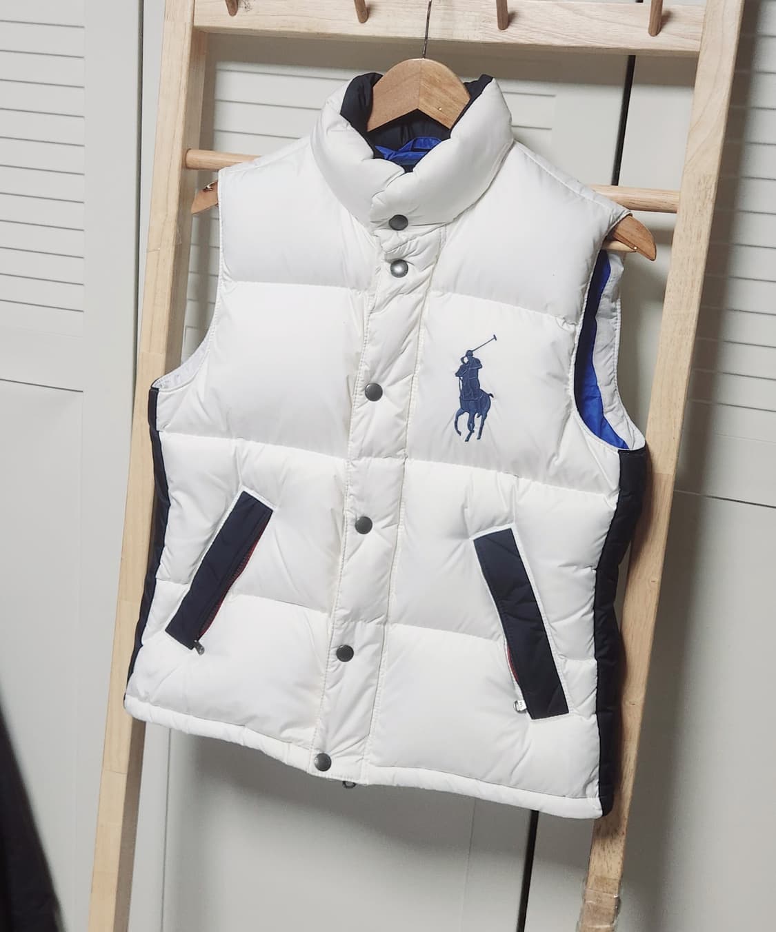 폴로 랄프로렌 빅포니 화이트 패딩 베스트 조끼 자켓 상품이미지3