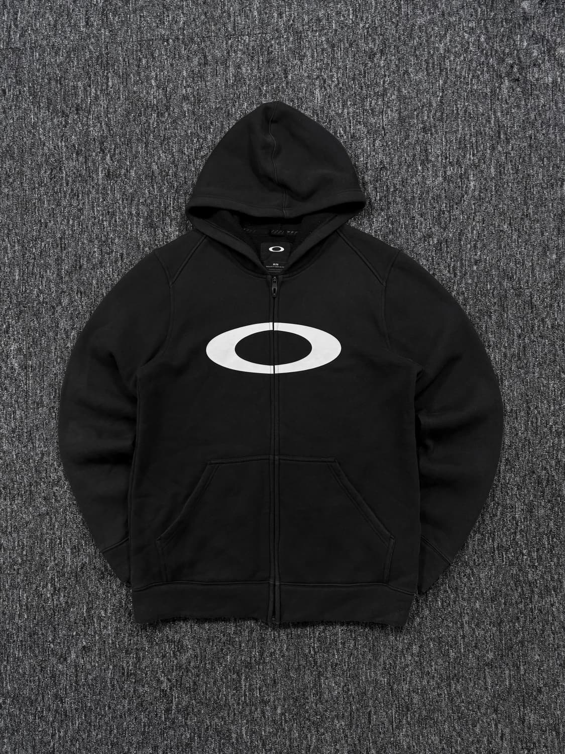 오클리 로고 블랙 후드집업 상품이미지3