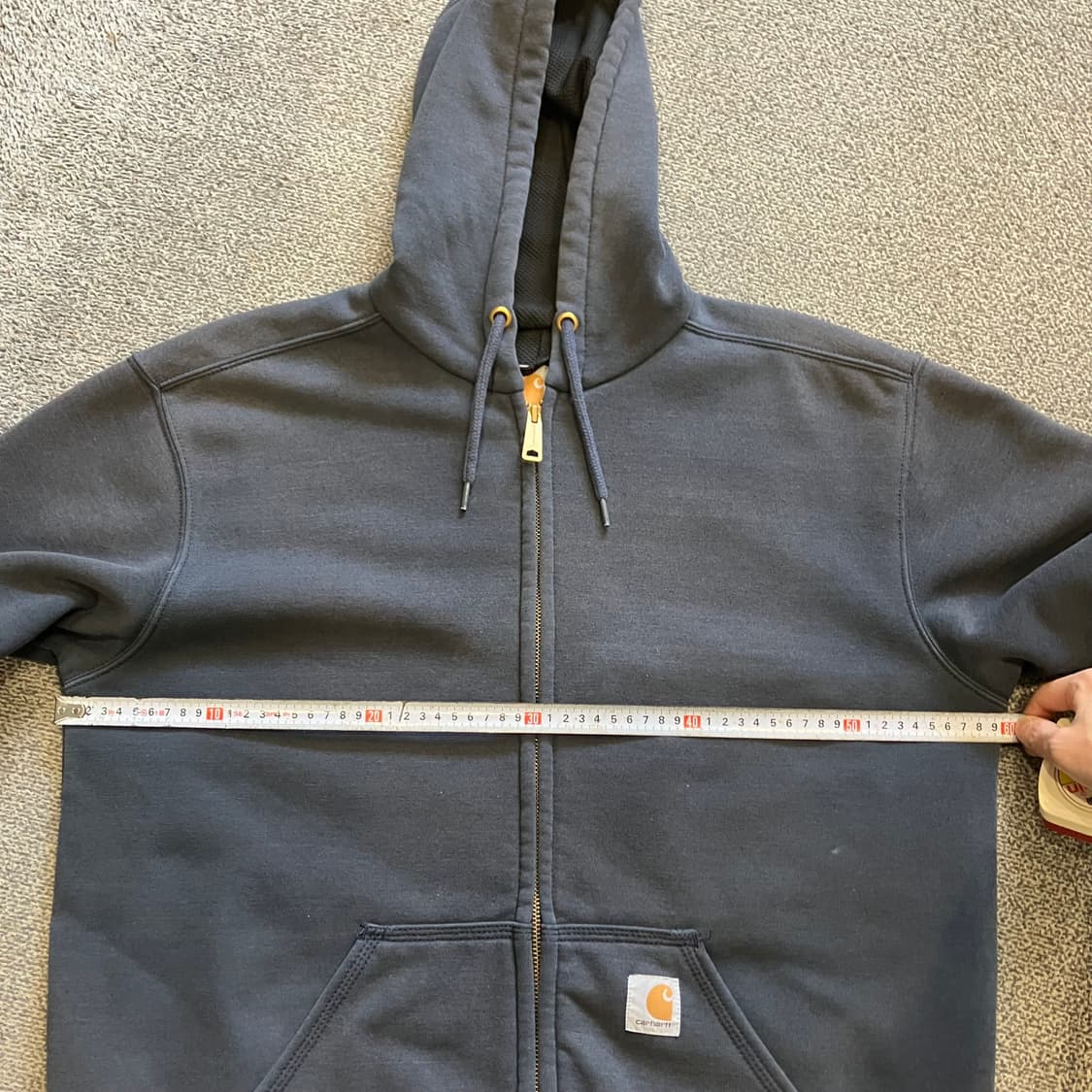 396 칼하트 레인디펜더 써멀 후드집업 네이비 상품이미지6