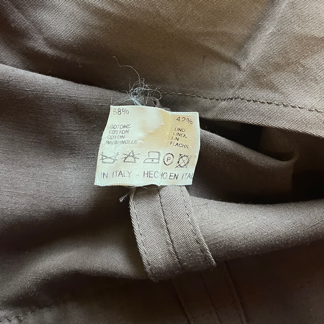 Cerruti 1881 Made in Italy 코튼 린넨 사파리 자켓  상품이미지9