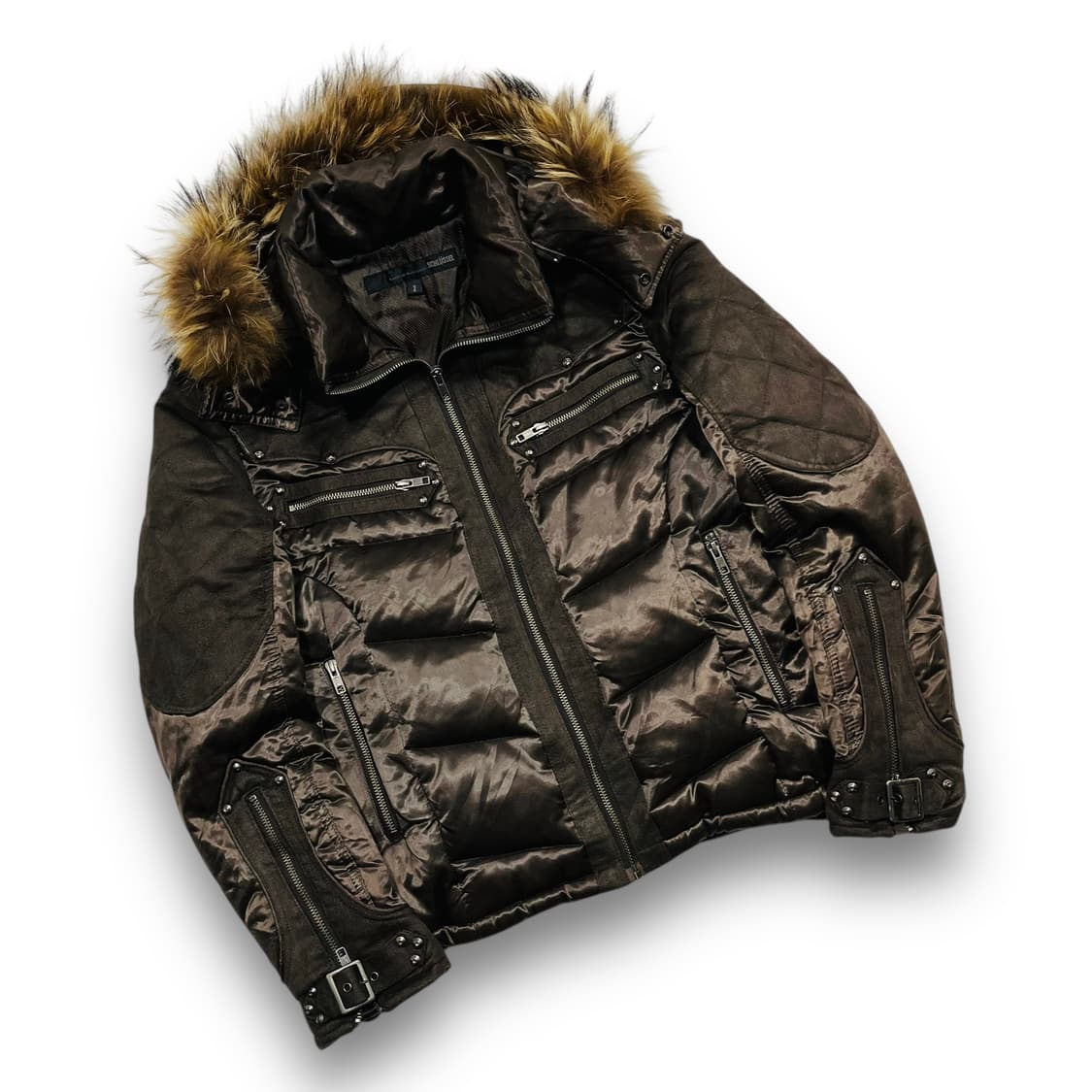 Schlussel 락시크 더블 본디지 웨스턴 아카이브 패딩 자켓 상품이미지2