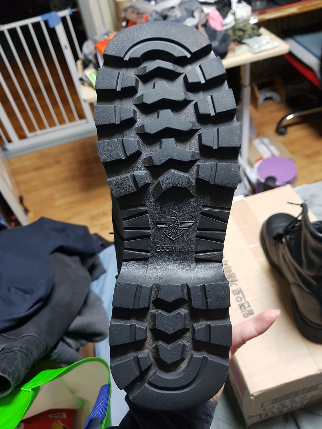 접착식 전투화 군화 255M 판매 상품이미지4