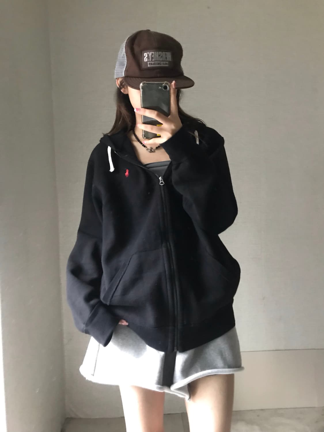 폴로 검빨 후드집업 상품이미지2