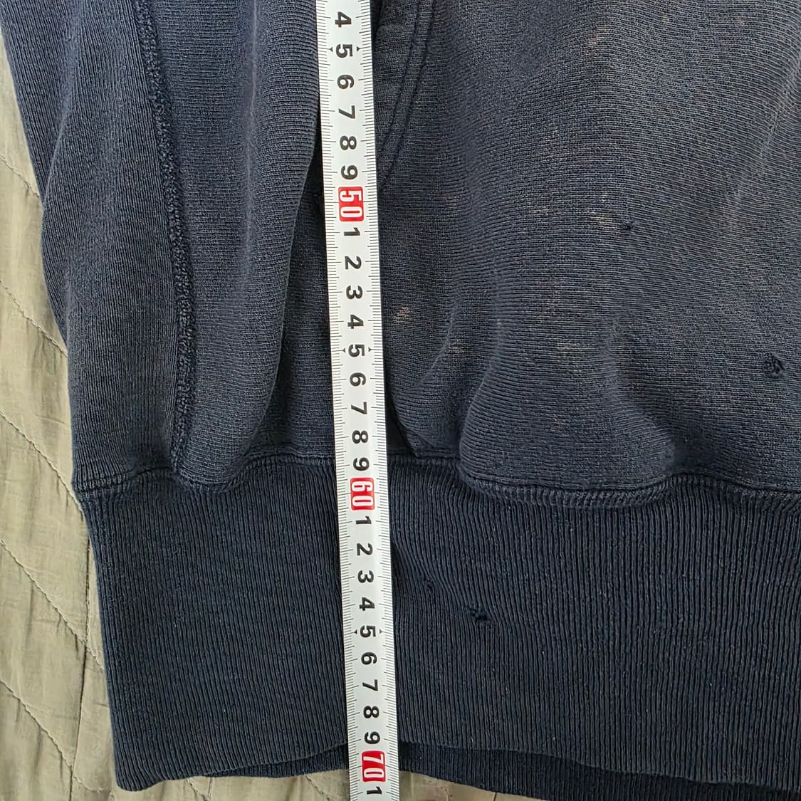 [XL] 90s 빈티지 챔피온 리버스위브 트래쉬드 페이디드 블랙 후드 상품이미지10