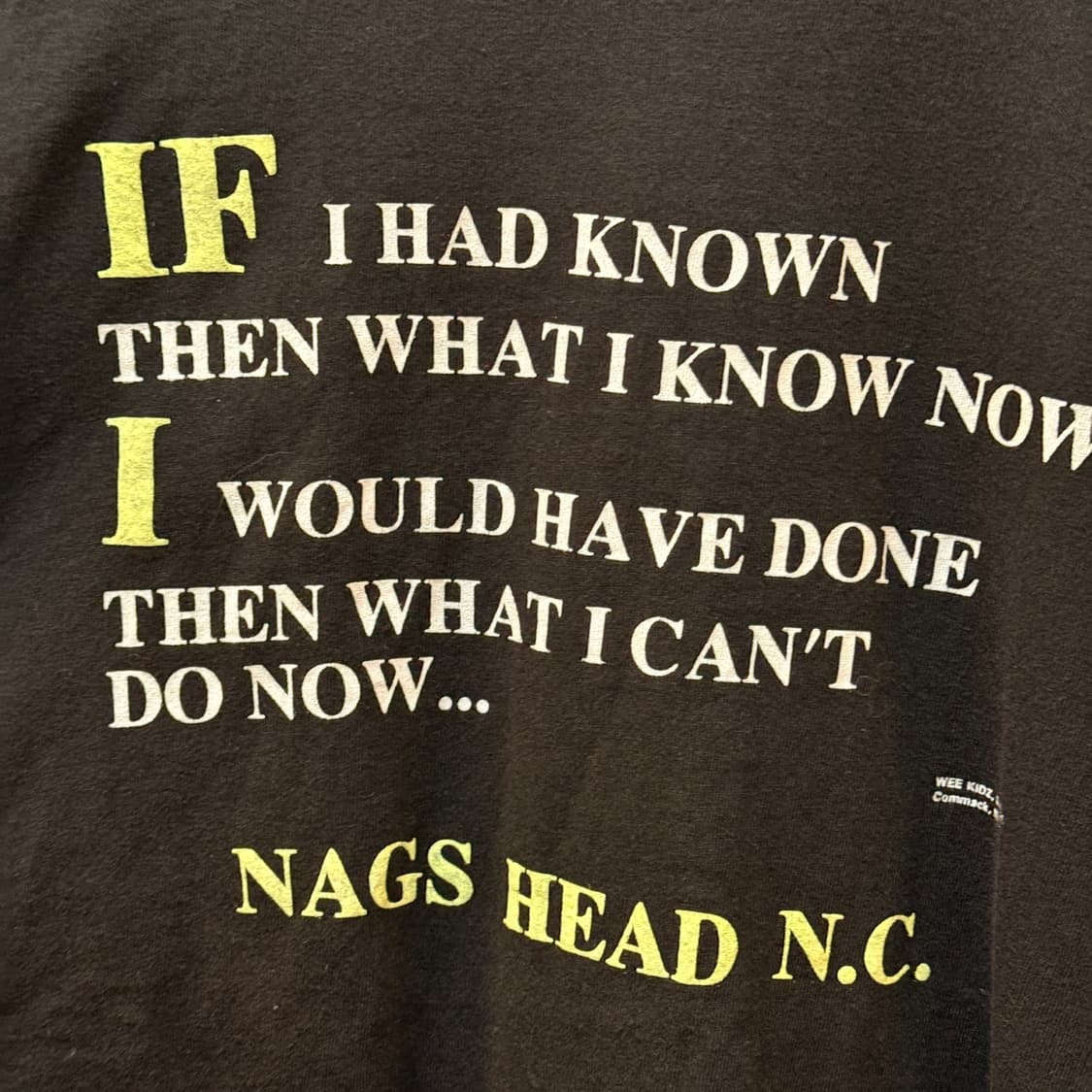 90S 미국빈티지 빈티지 티셔츠 싱글스티치 메세지 M L 상품이미지2