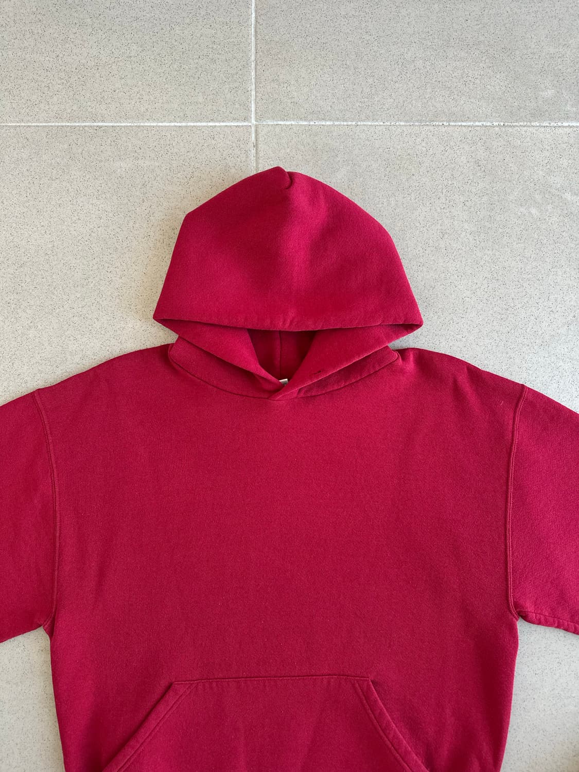 90s 빈티지 러셀 후드 버건디 M 상품이미지4