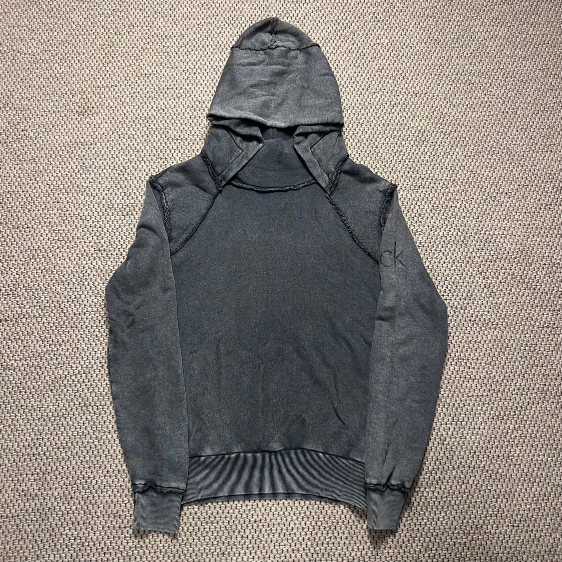 캘빈클라인 진스 가먼트 다잉 데미지 후드 L 상품이미지1