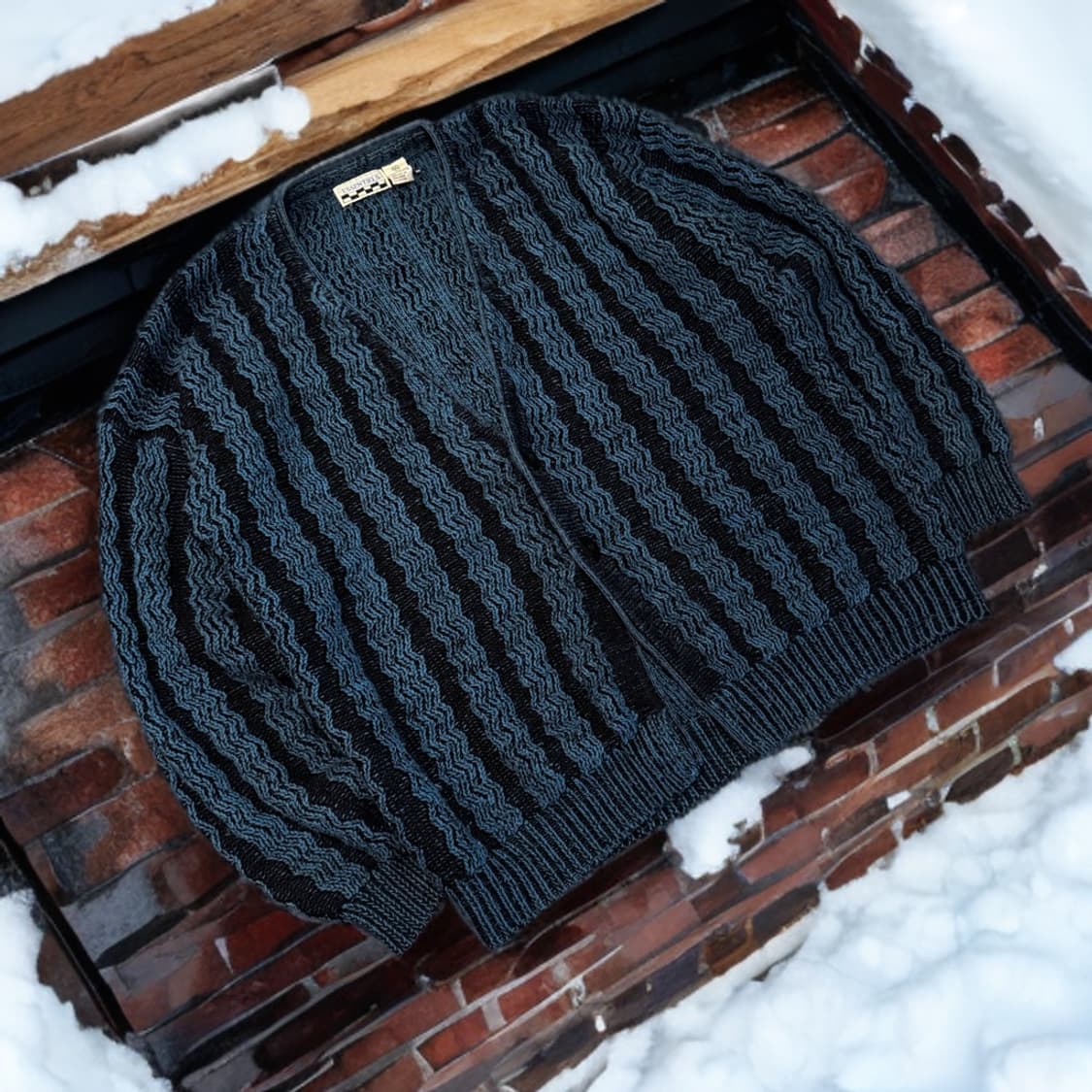 Essentiels 에스닉 니트 가디건 (XL-XXL) 상품이미지1