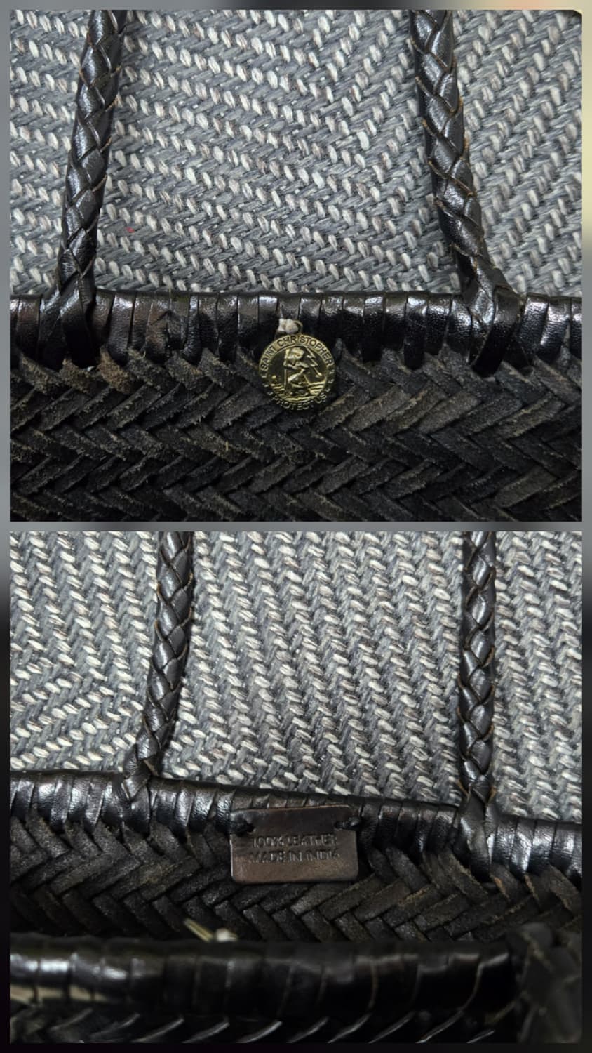 드래곤디퓨전 트리플 점프 스몰 위빙 토트백(모델명 8811) 블랙 상품이미지6