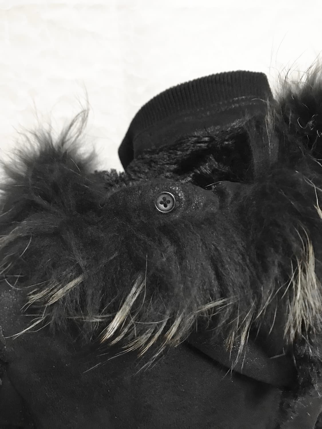 택포•빈티지 fuga 시어링 라쿤퍼 후드 n2b 무스탕 자켓 상품이미지5