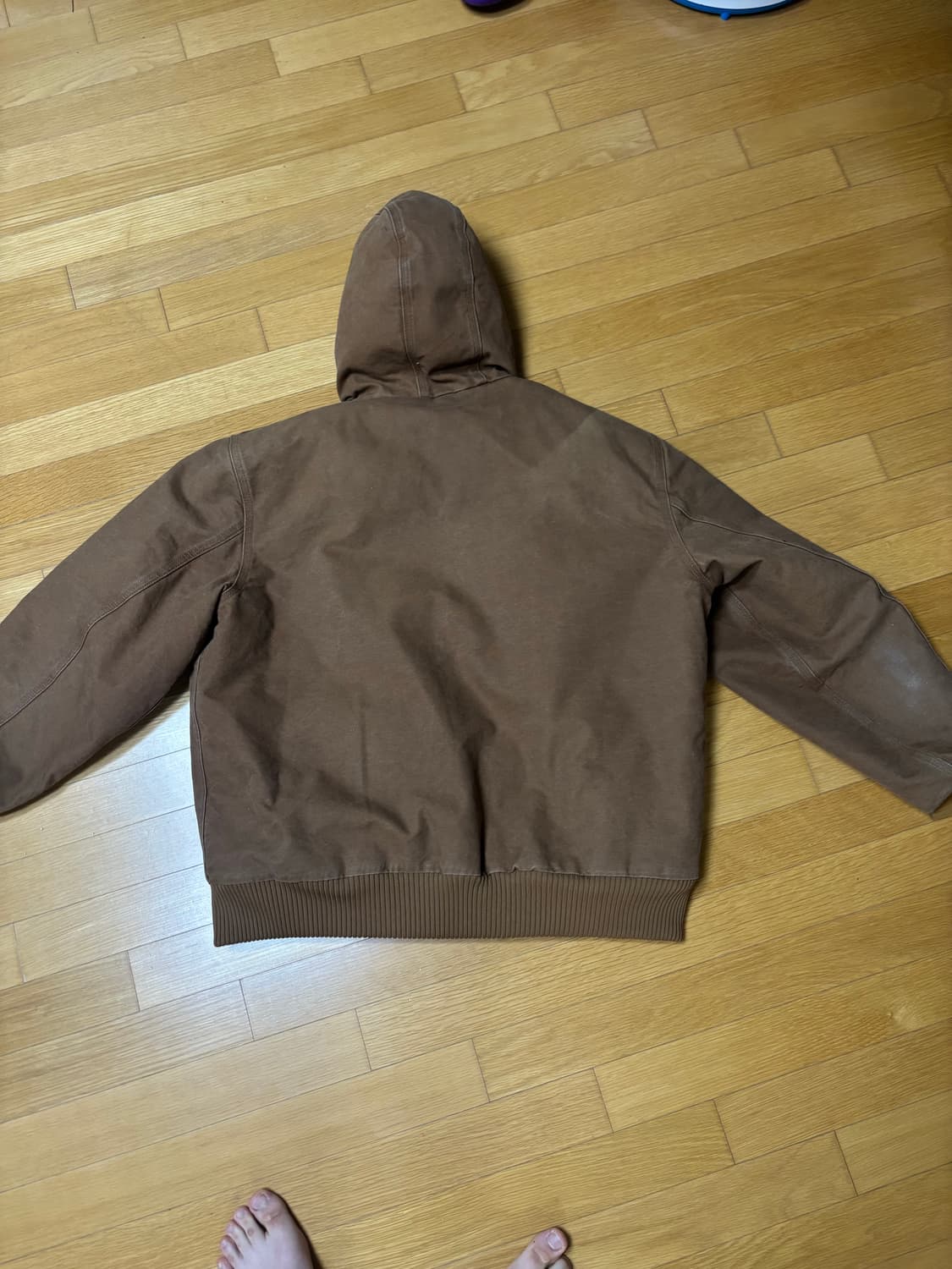 칼하트 덕 액티브 자켓 j130 brn 브라운 자켓 상품이미지3