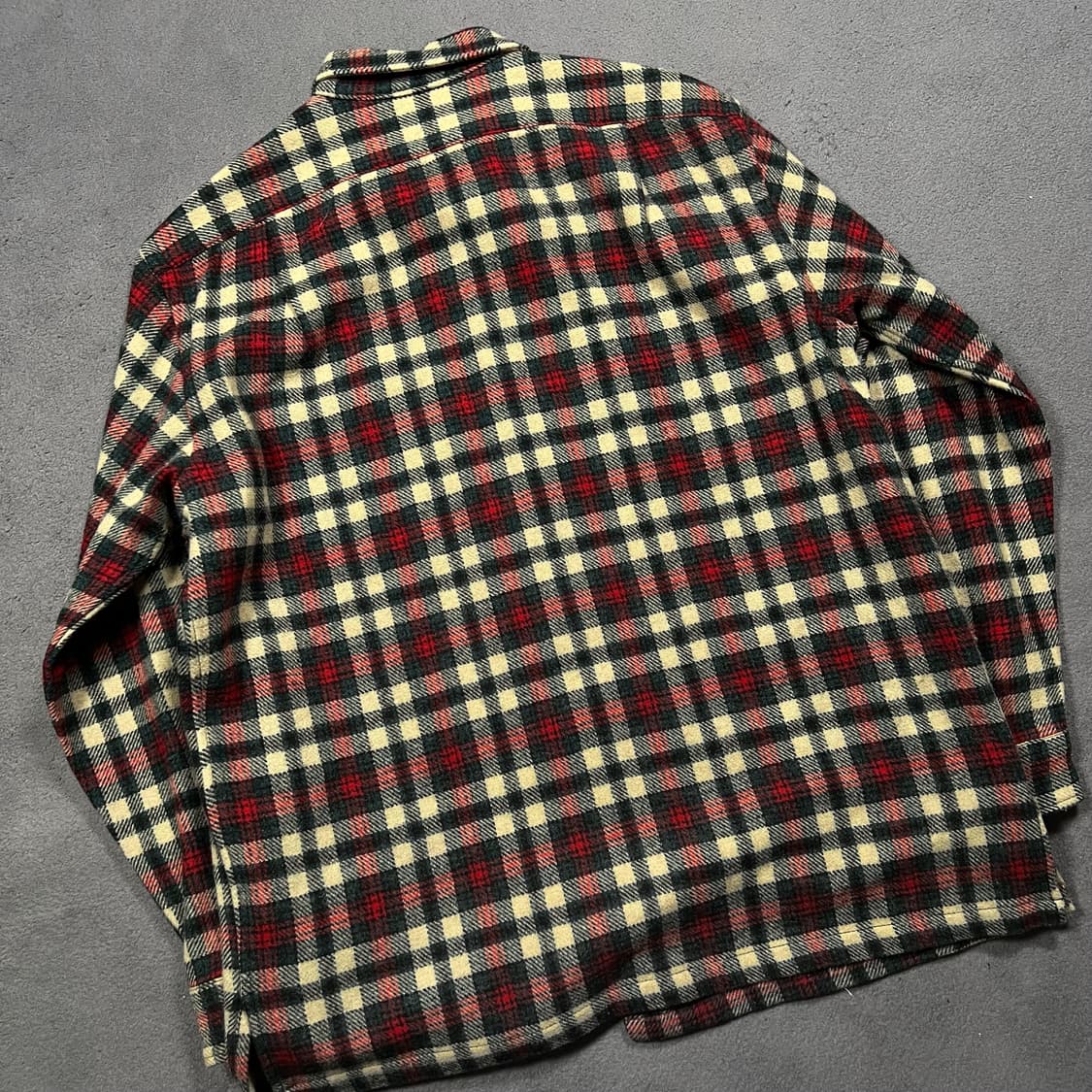 폴로 레드 체크 울 셔츠 상품이미지3