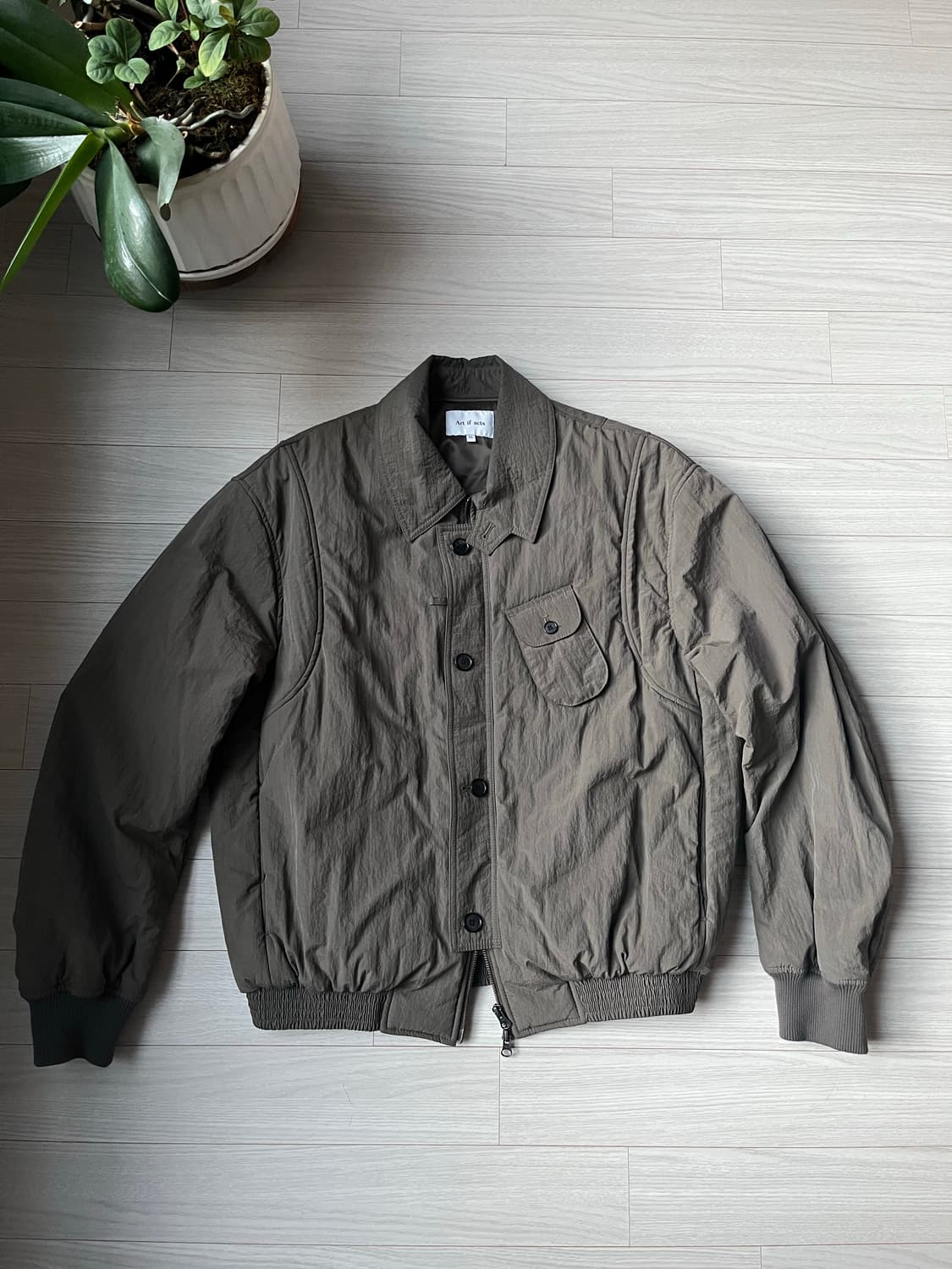 Solid Pocket MA-1_brown 상품이미지2