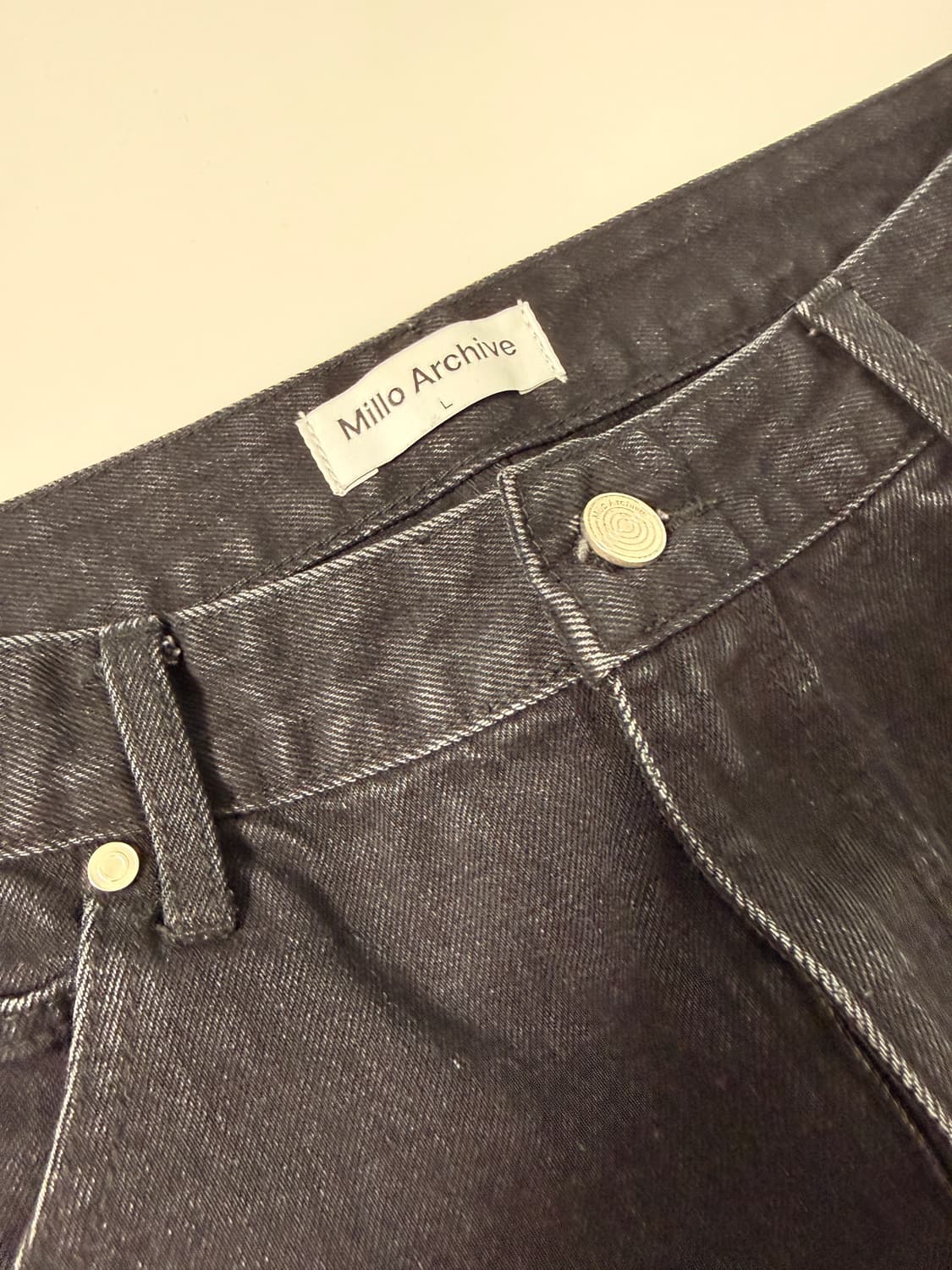 밀로아카이브 컨스트럭터 플레어 진 워시드 블랙 상품이미지2