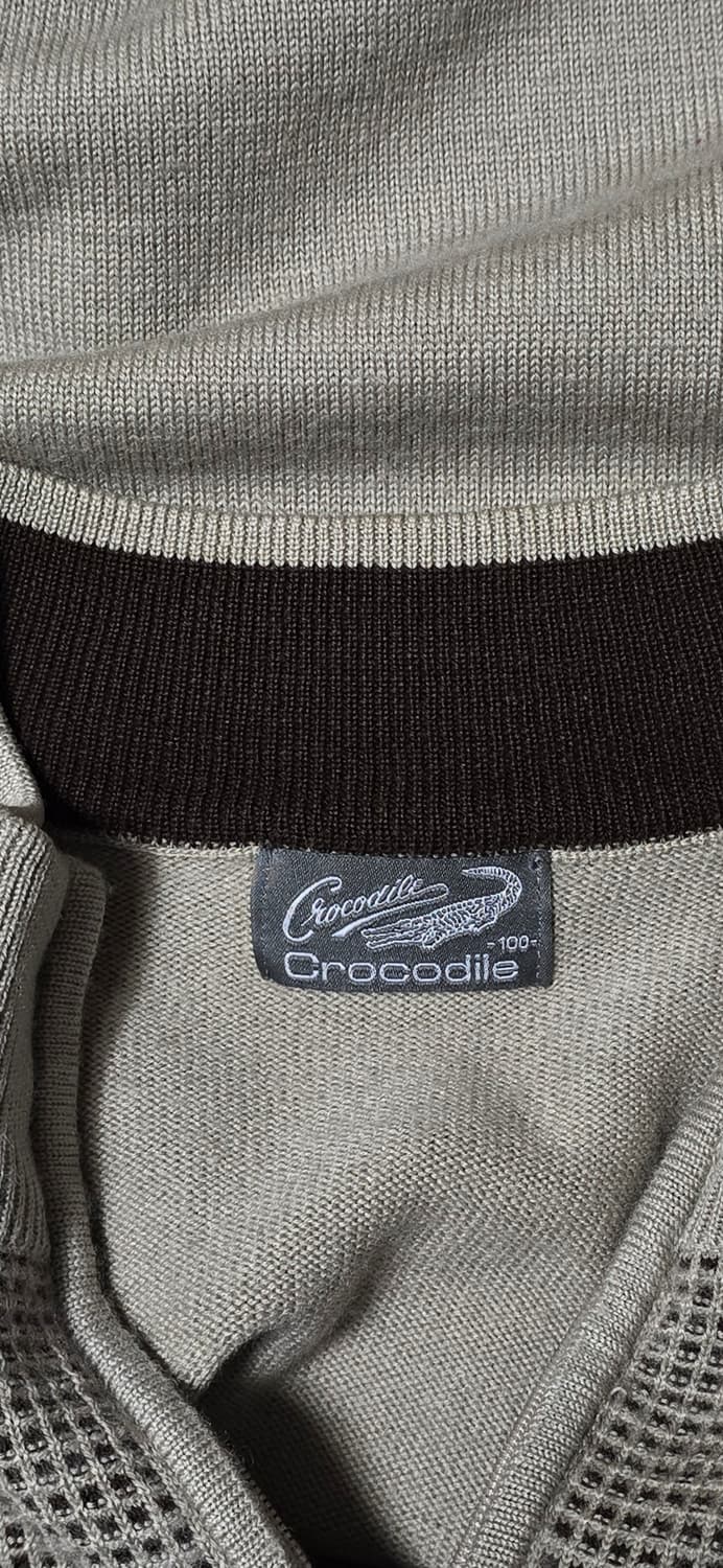 크로커다일 남성 반집업 니트 M 상품이미지3