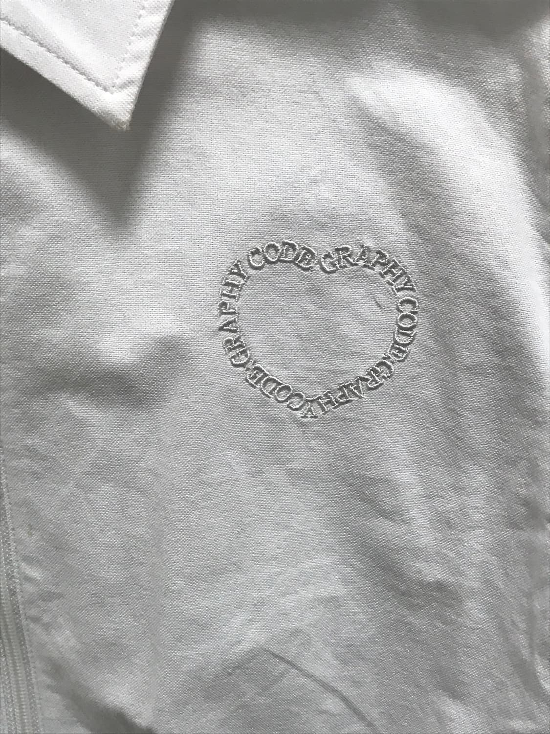 코드그라피 옥스포드 크롭 블루종 상품이미지3