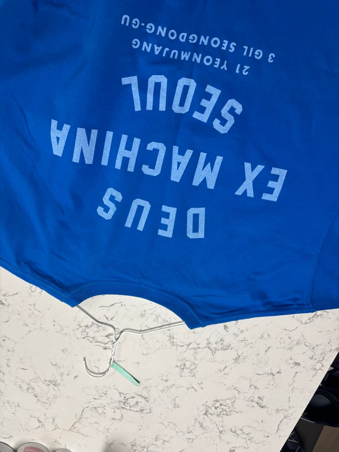 데우스 티셔츠 블루 XL 상품이미지3