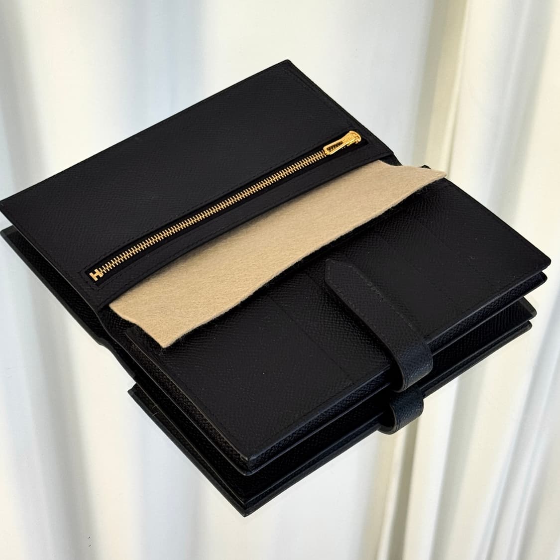 [새상품급/풀구성] 에르메스 베안 장지갑 앱송 & 골드 상품이미지7