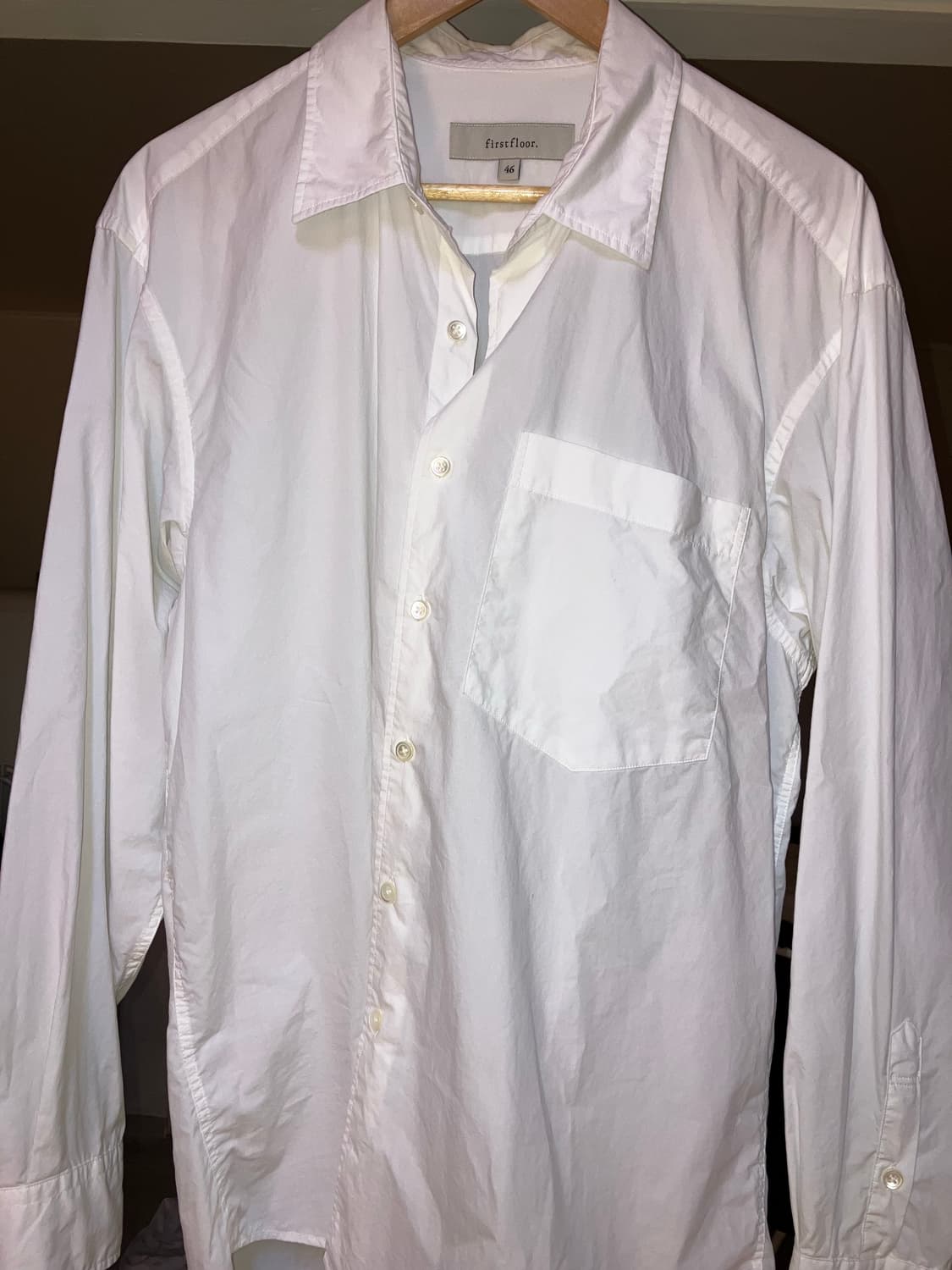 firstfloor 흰색 기본 셔츠 상품이미지1