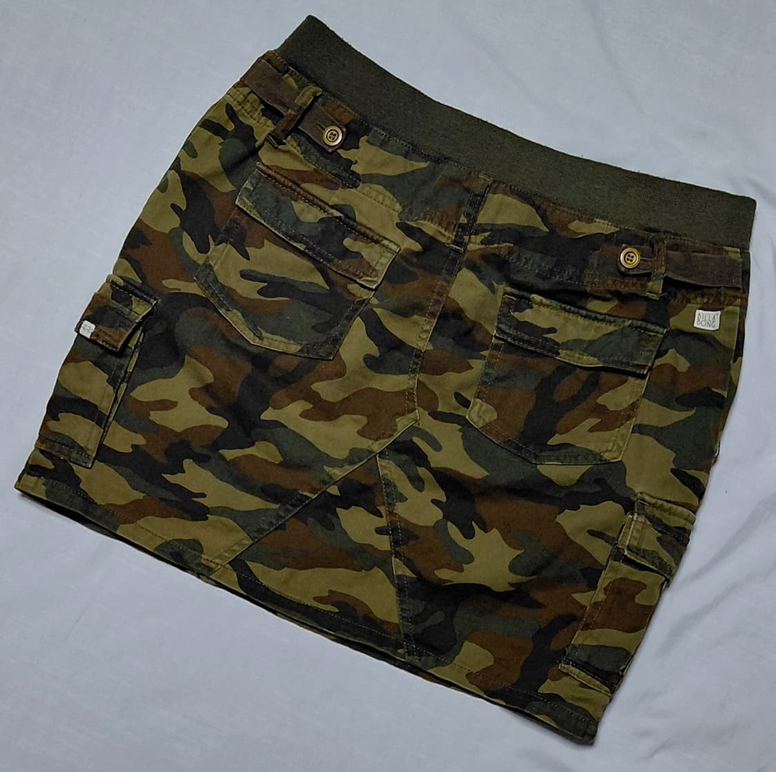 [L] 빌라봉(Billabong) 빈티지 카모 카고 미니 스커트 상품이미지8