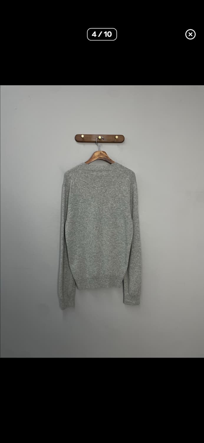 꼼데가르송 화이트 하트와펜 그레이 가디건 A3578 상품이미지4