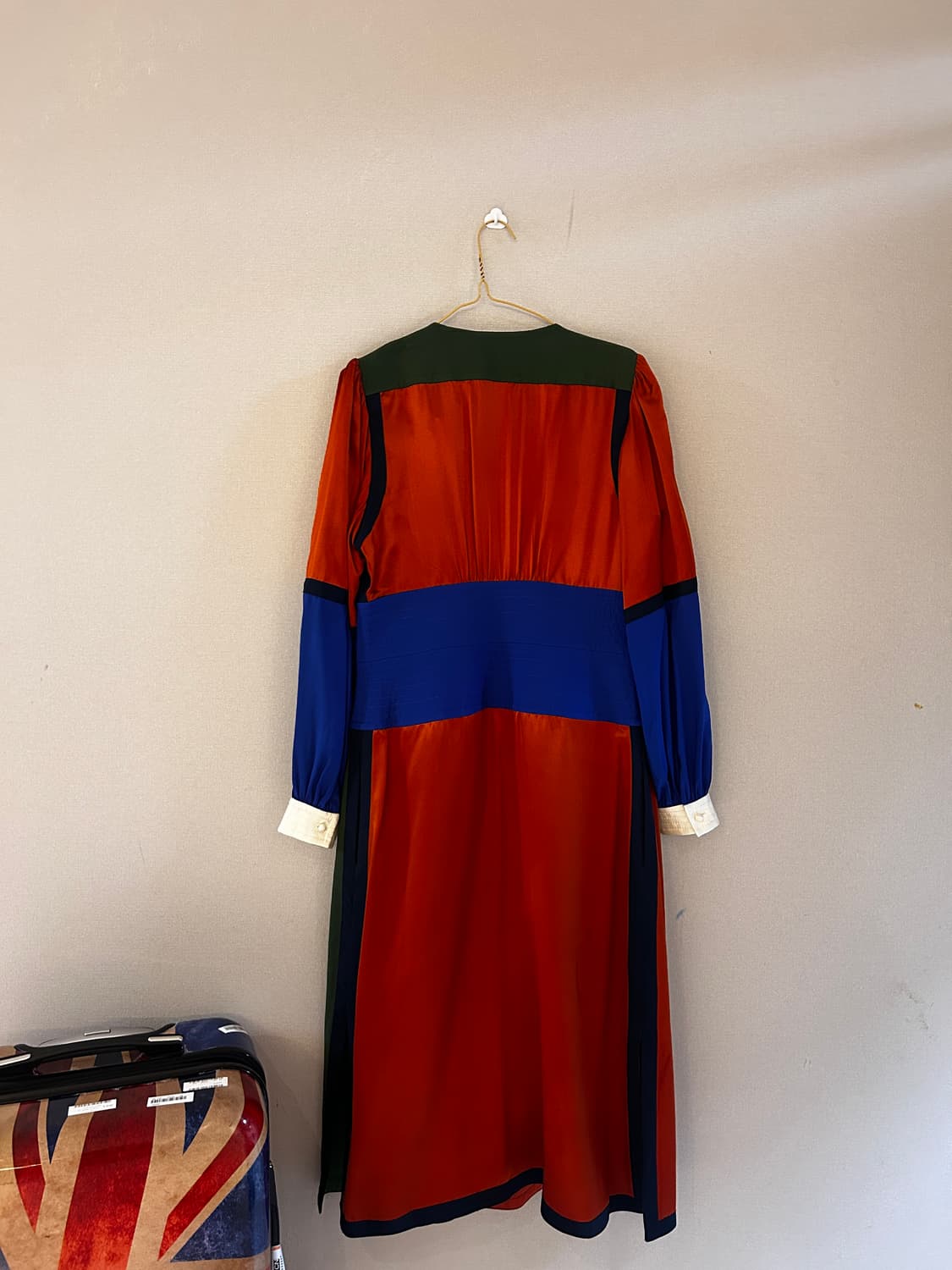 토리버치 컬러블록 실크 랩 드레스 판매 (택 달려있는 새 상품) 상품이미지7