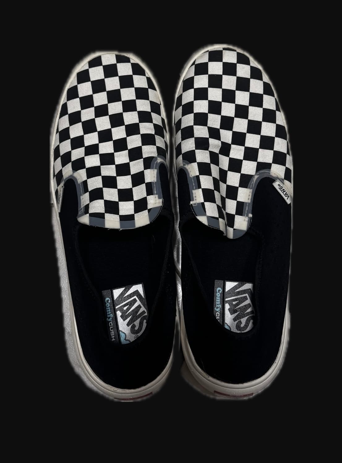 [275] 반스 체커보드 컴피쿠시 원 블랙 상품이미지2