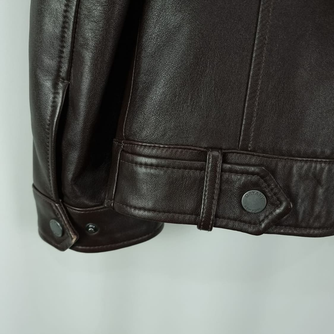 [오야니] 리얼 쉽스킨 양가죽 싱글 집업 레더 자켓 M19582 상품이미지6