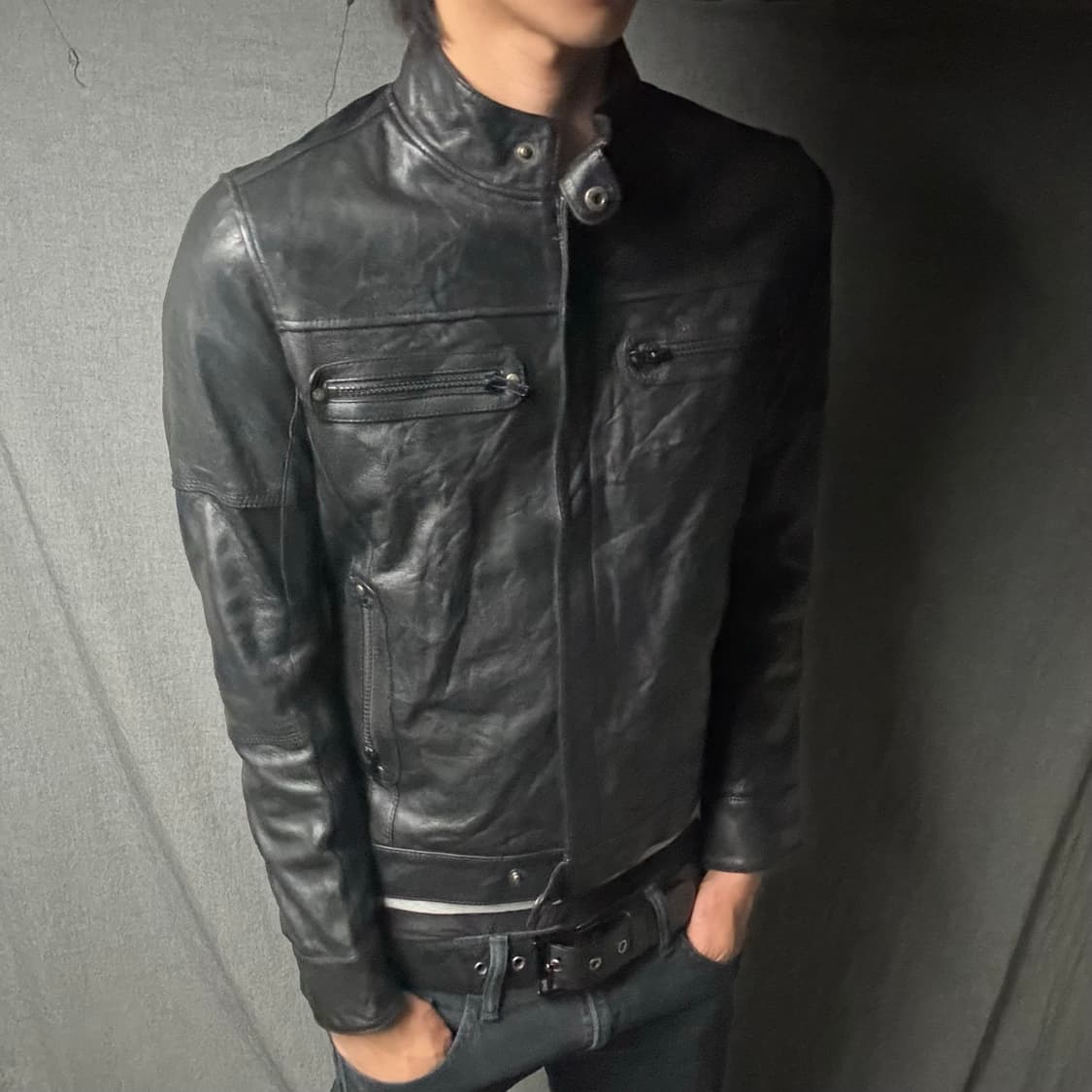 ltaly lamb skin leather jacket 상품이미지4