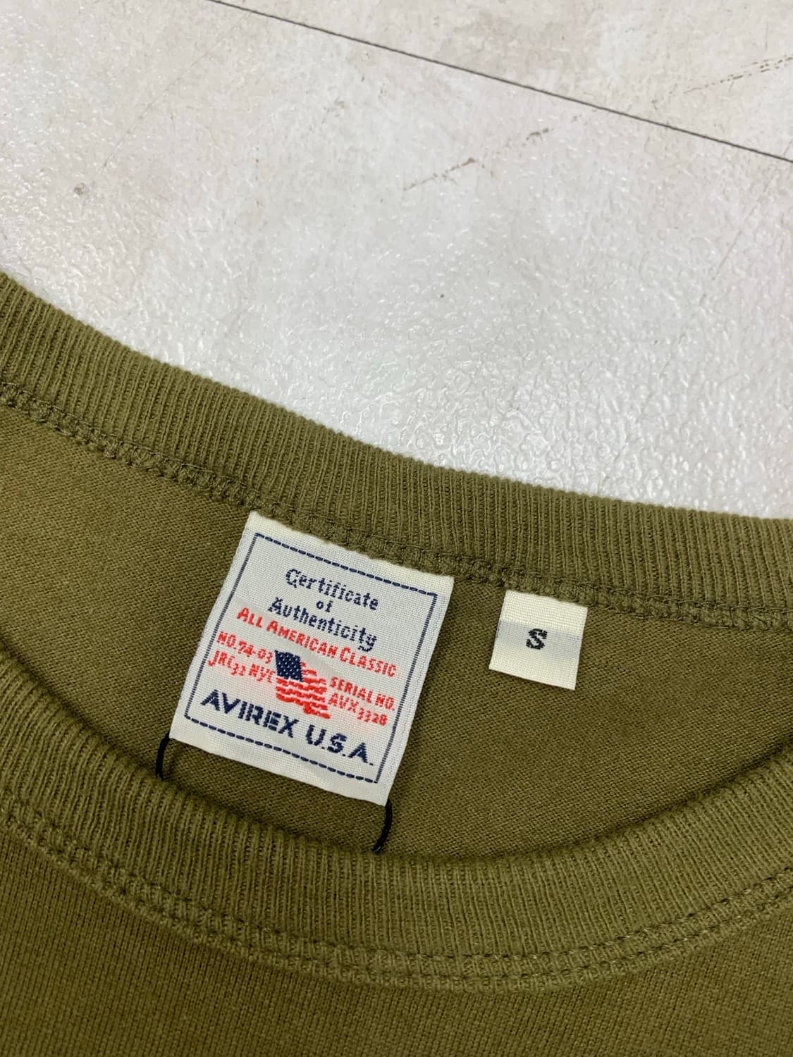 아비렉스 밀리터리 반팔티 #466 상품이미지3