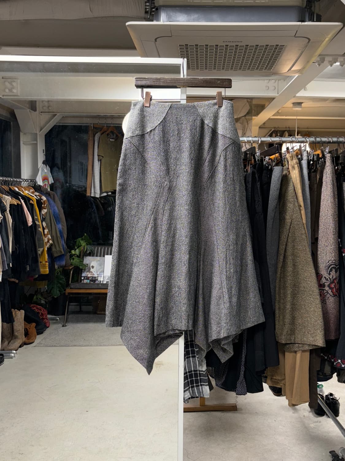 아츠로 타야마 울 스커트 수트 상품이미지6