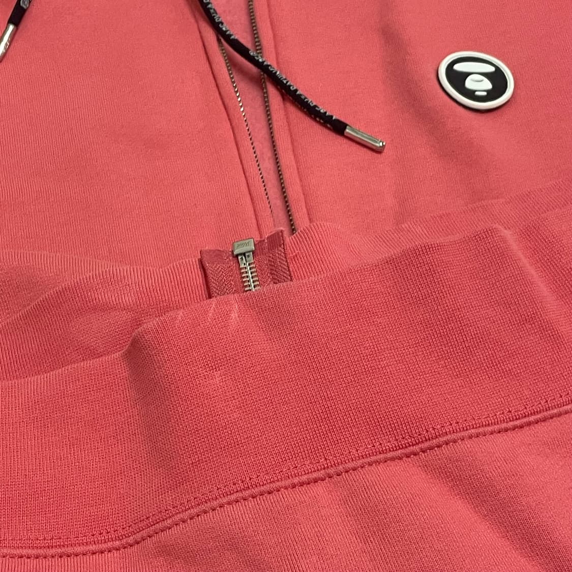 XL) 베이프 에이프 핑크 로고 프린팅 후드 집업 상품이미지8