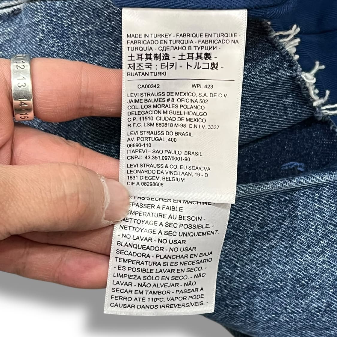  리바이스 데님 플리츠 스커트 y14231 상품이미지9