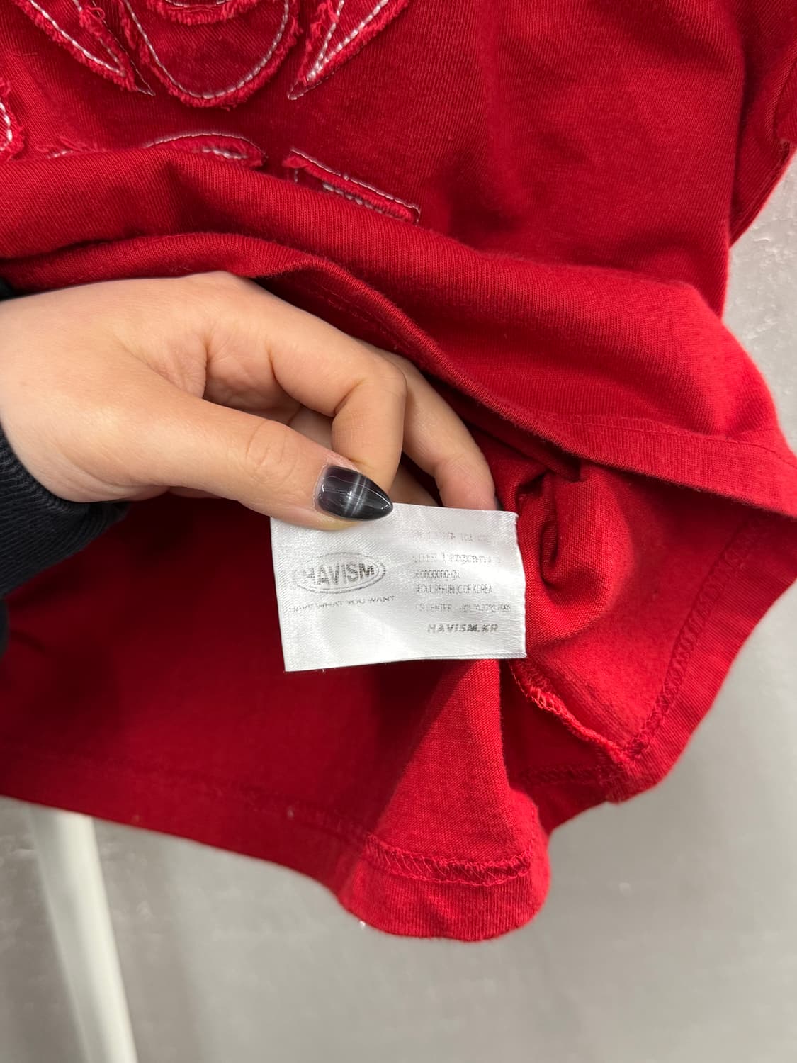 HAVISM 해비즘 크롭 반팔 티셔츠  상품이미지4