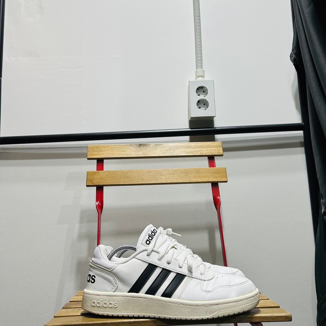 280) 아디다스 운동화 남성 남자 신발 훕스 2.0 화이트 블랙 상품이미지1