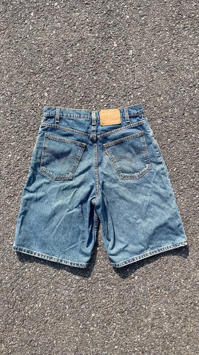 90‘s usa 리바이스 565 와이드 레그 데님 상품이미지2